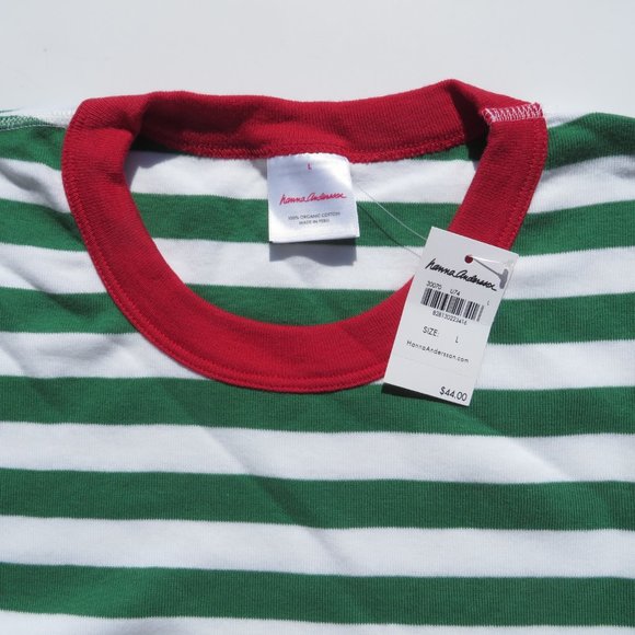 Hanna Andersson Pajama Top NEW Long Sleeve Large Organic Cotton Unisex Adult - Picture 3 of 6